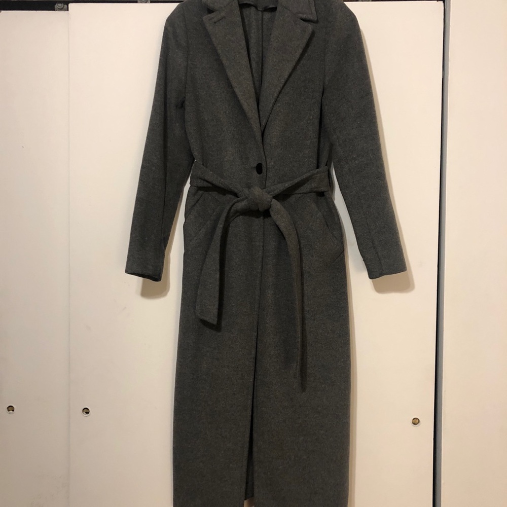 BABATON (ARITZIA) GRAY WOOL LONG COAT